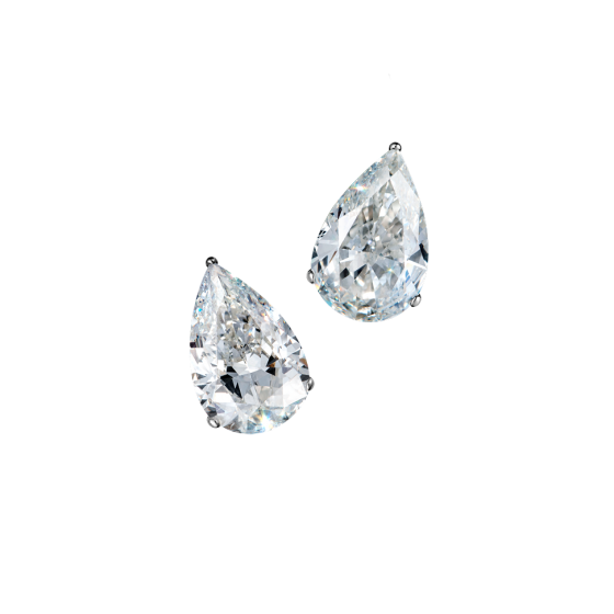 DROPS Ohrring-Stecker TROPFEN tropfenohrringe mit Diamanten Platin Diamantohrring Diamanten-Ohrringe Platinohrring Platinohrringe Maßgefertigt Ringe aus München Juwelenschmiede