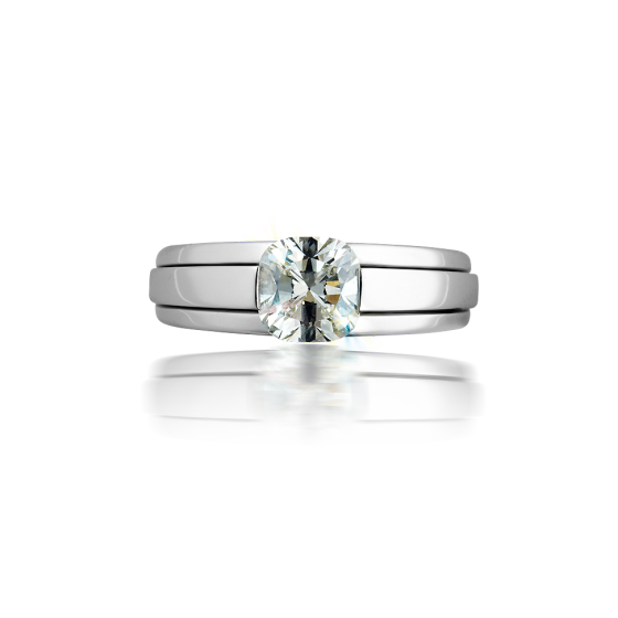 MODERN TIMES Ring Moderne-Zeit Verlobungsring mit weißem Diamanten 1,22 Karat Cushion Cut Platin-Ringschiene Diamant-Verlobungsring Platin-Verlobungsring Verlobungsringe aus münchen